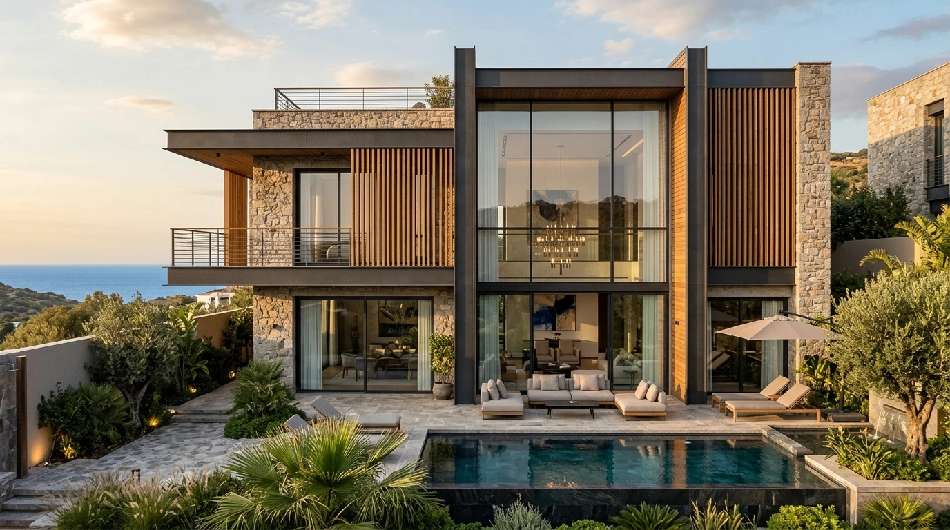 Villa Elevation Render